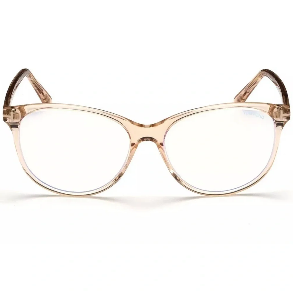Tom Ford TF5544B FT5544B Crystal Beige Pink Plastic Eyeglasses Frame 53-15-140